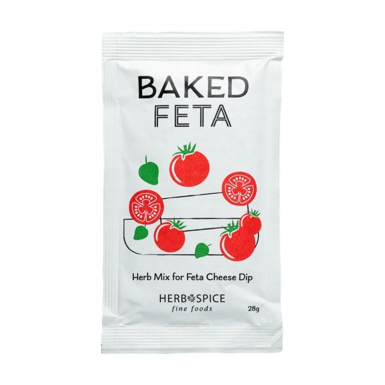 A pouch of feta herb dip