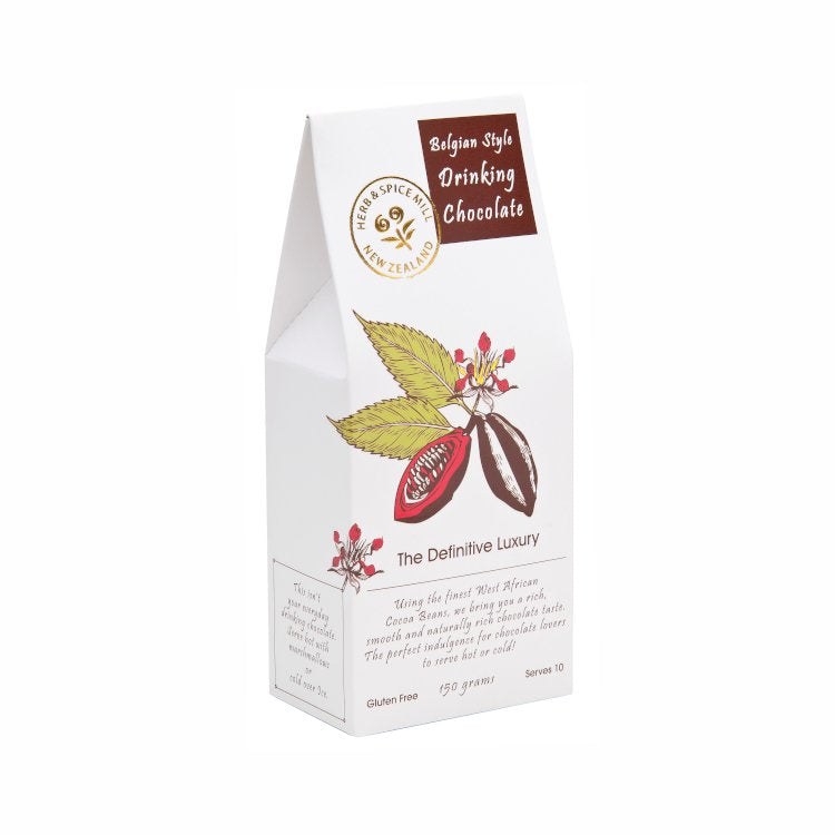 A bag of Belgian style drinking chocolate