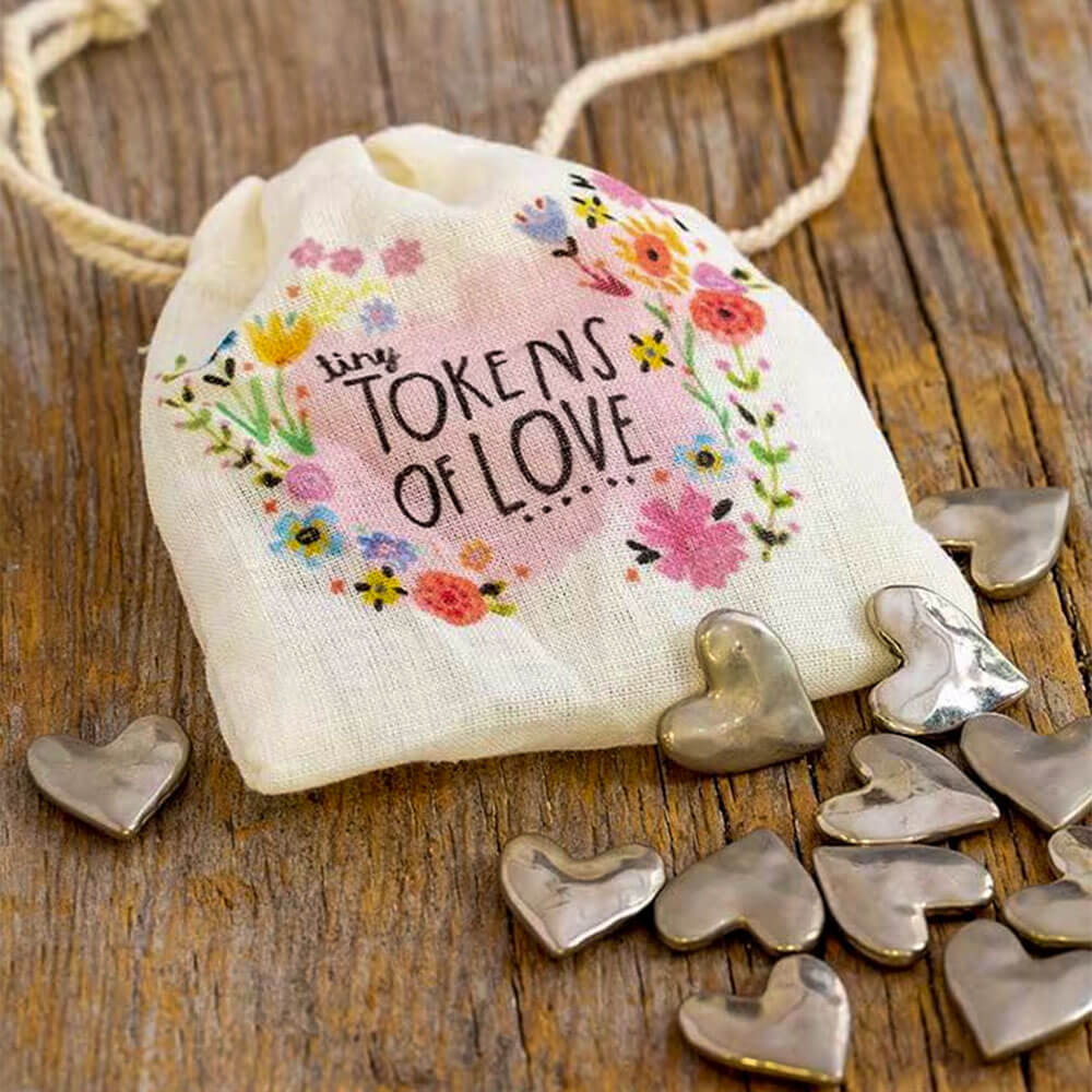 Metal heart Natural Life Tokens of love