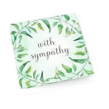 Card with sympathy