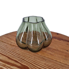 Small green glass vase