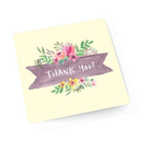 Thank you card with flowers on it