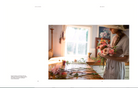 Book Lost and Found Woman holding a bouquet of flowers in a room with a table and decor.