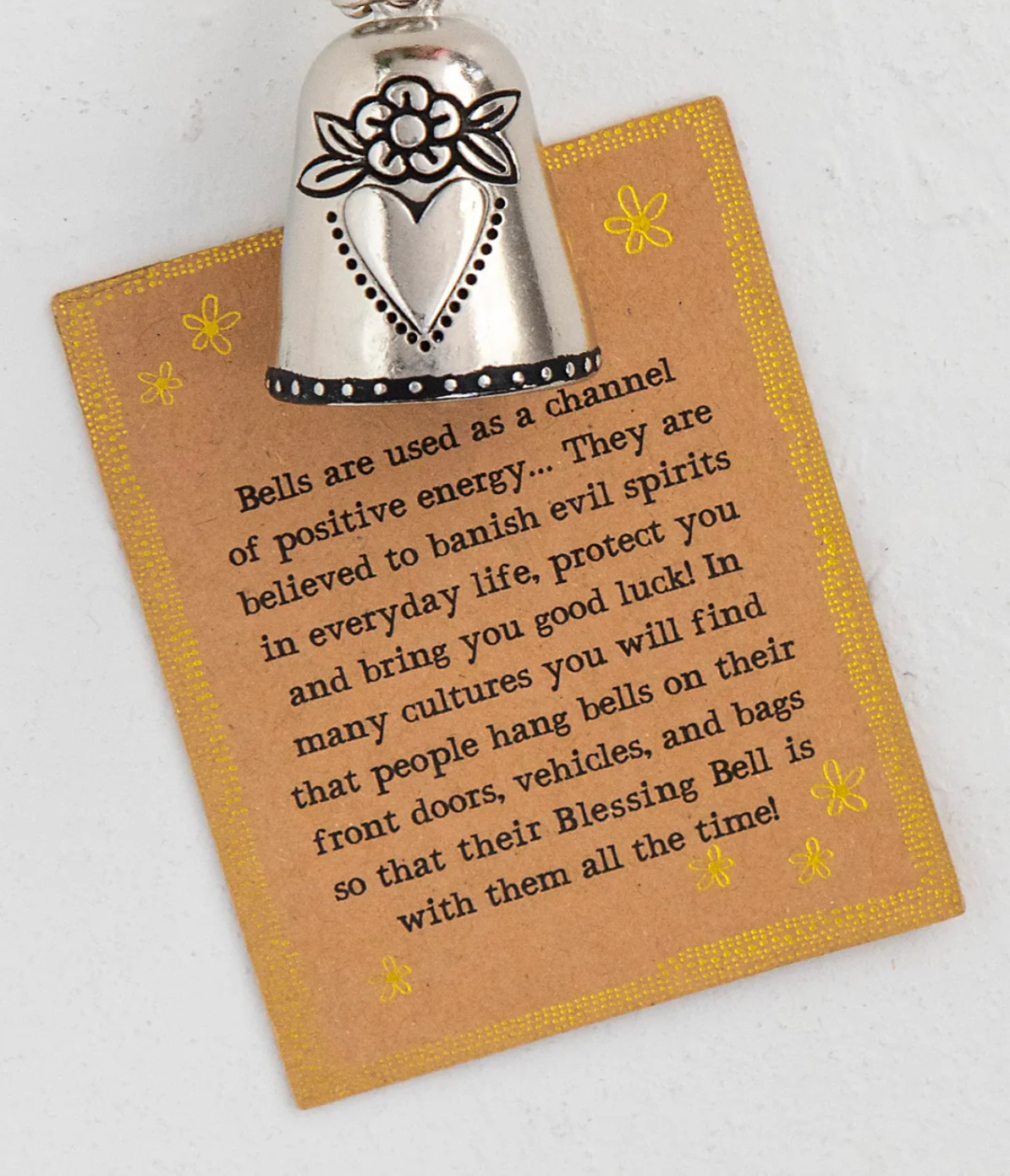 Silver tiny blessing bell