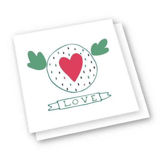 Card with Love on it