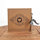 Heart shaped cookie cutter set