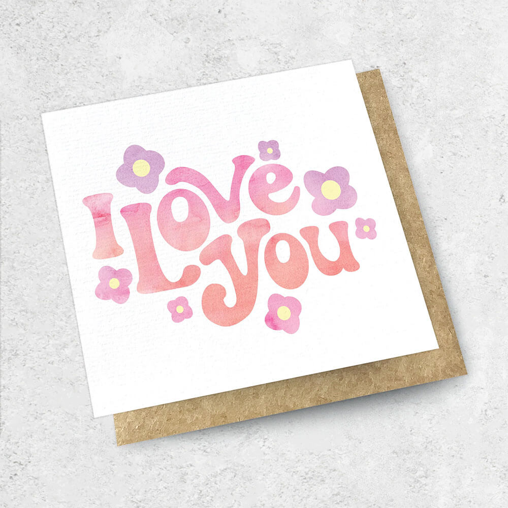 I Love You card