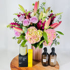 Orchid vase with Ashley & co products gift collection