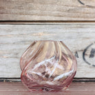 Small pink glass vase