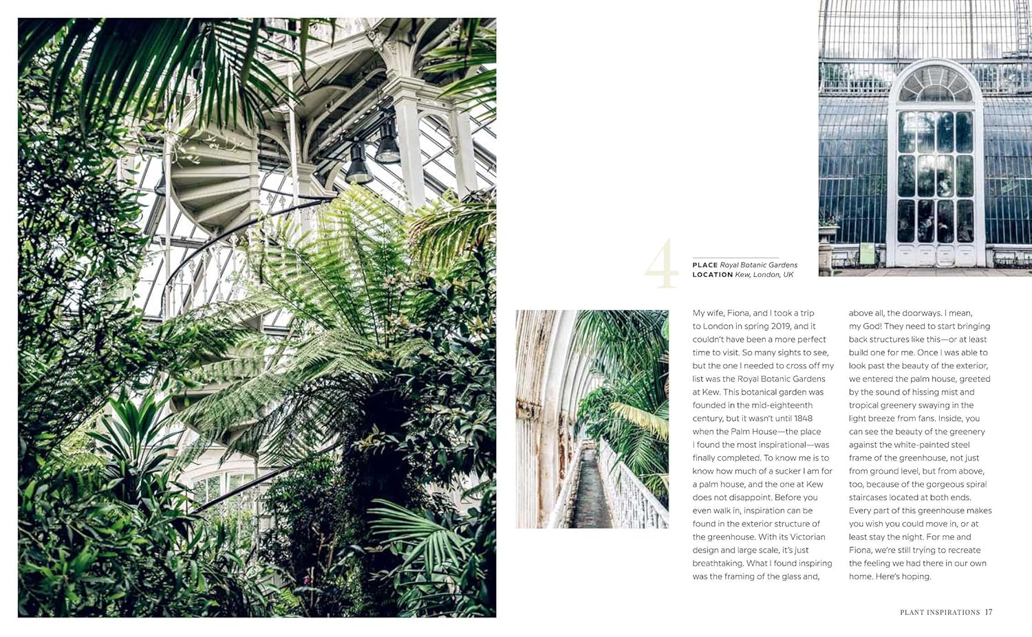 Glossary page with text and images of a greenhouse interior.